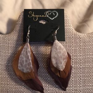 Feather earrings